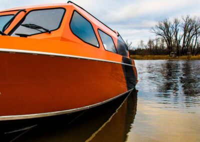 Barca aluminiu Vboats Voyager Long Cabin